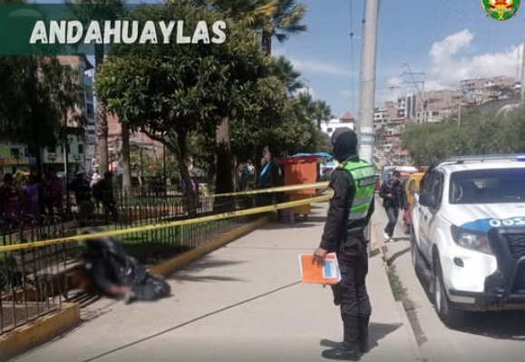 EN PLENA LUZ DEL DIA FALLECIO UNA PERSONA EN EL PARQUE WARMAKUYAY